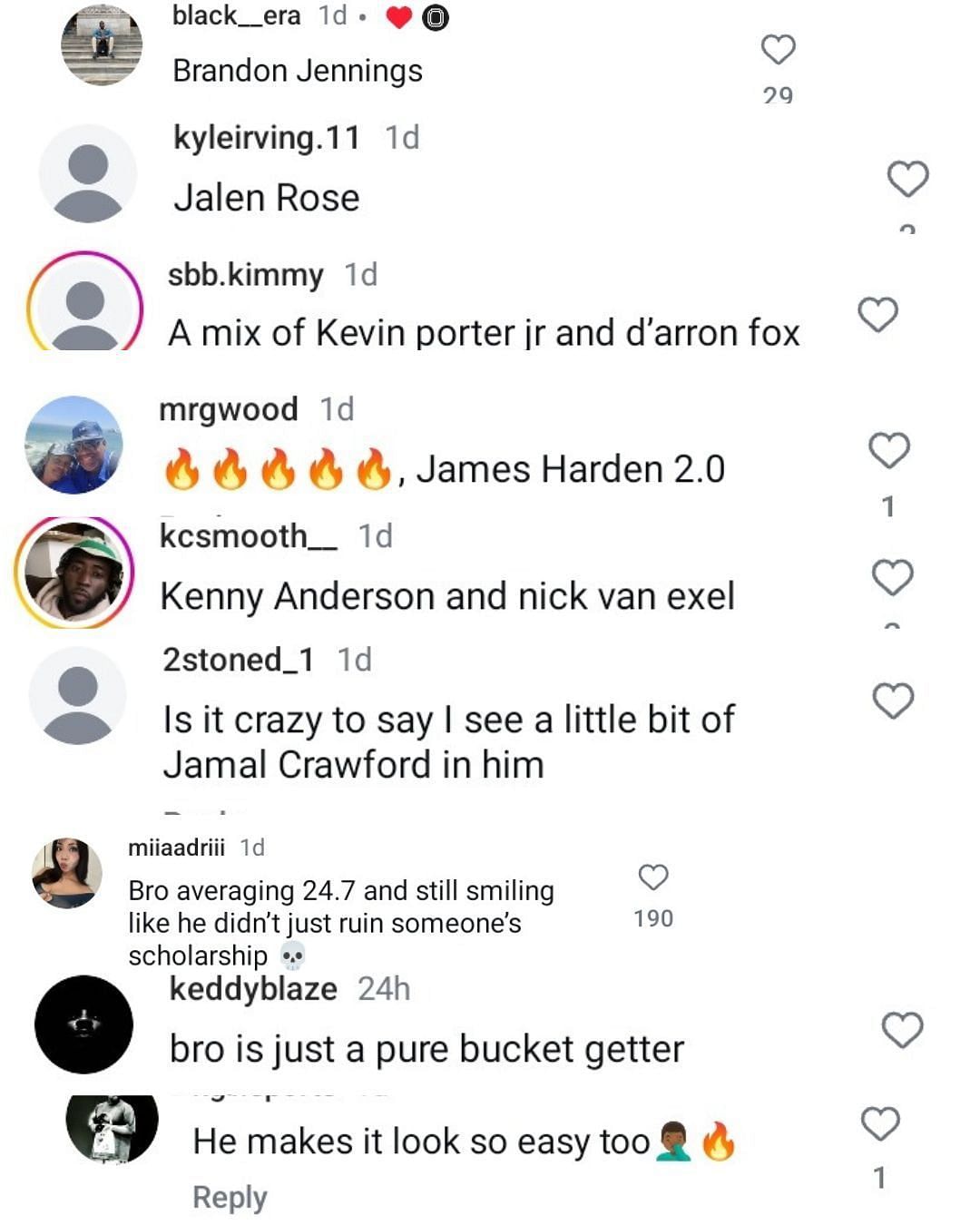 Hoops fans compare Jason Crowe Jr. to NBA stars following his standout Nike EYBL show. (mage via Instagram @overtime)
